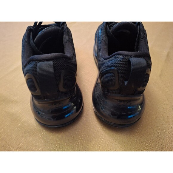 Nike Air Max 720 Triple Black Sneakers, Size 3.5Y / 5W - Brand New - Picture 4 of 8